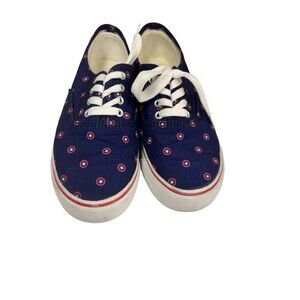 Keds x Marvel Captain America Shield Print Sneakers Womens 7.5W Blue